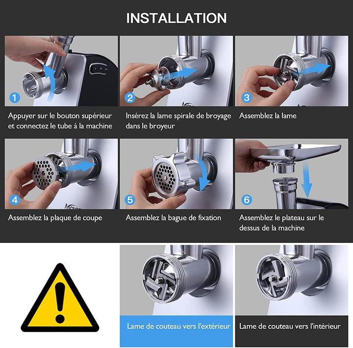 Actual product image Coocheer Electric meat grinder 2000W