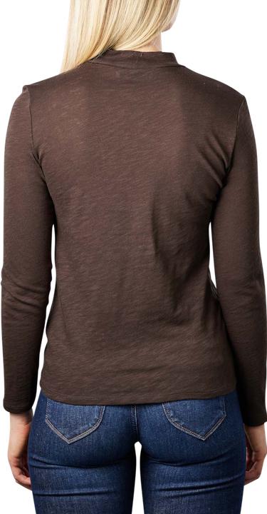 Produktbild Marc O'Polo Long Sleeve T-Shirt High Neck deep walnut (S)