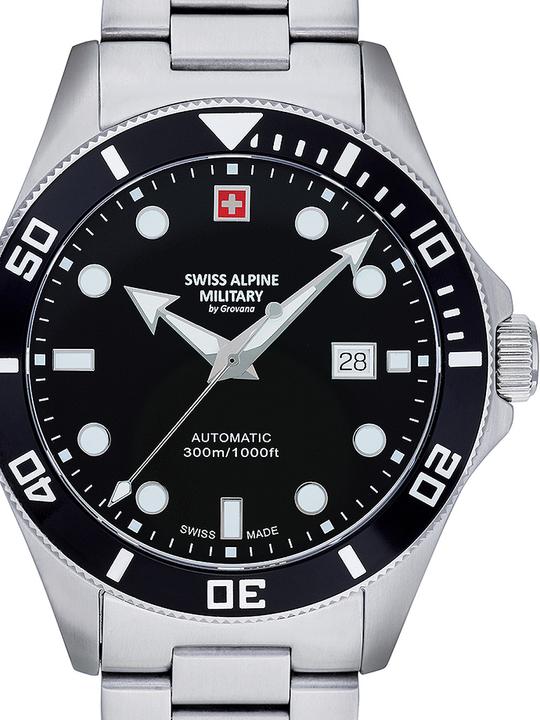 Immagine prodotto Swiss Alpine Military 7095.2137 Diver Automatic 44mm 30ATM (Fatto in Svizzera, 44 mm)