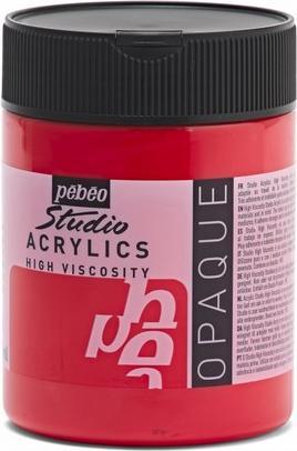 Produktbild Pebeo Studio Acrylics feine Acrylfarben (Kadmiumrot Imit., 500 ml)