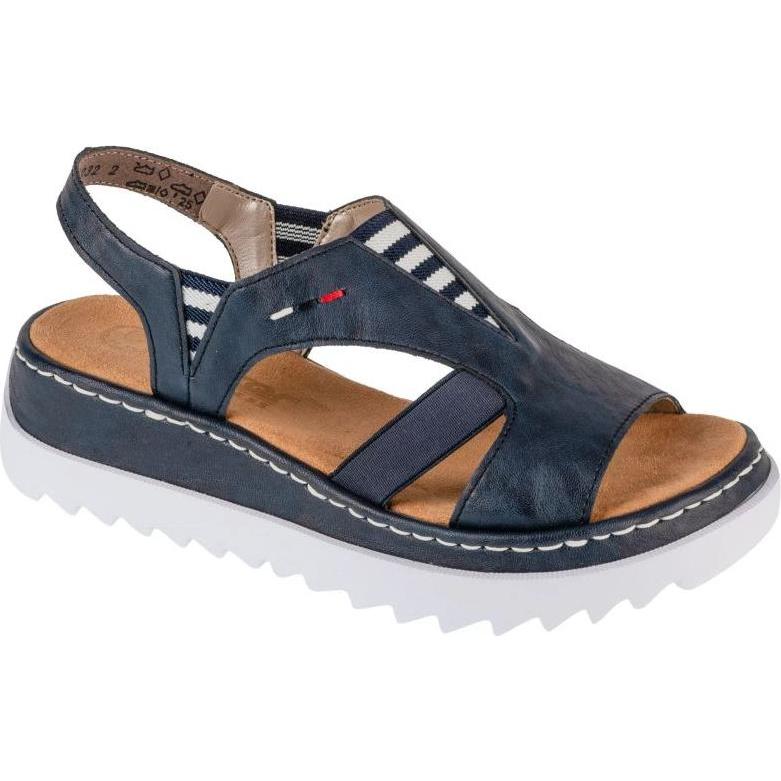 Rieker, Donne, Sandali + Ciabatte, Damensandalen, Blu, (38)
