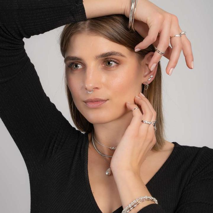 Produktbild Bijouteria 1.2mm Piercingstab (Edelstahl, Zirkonia)