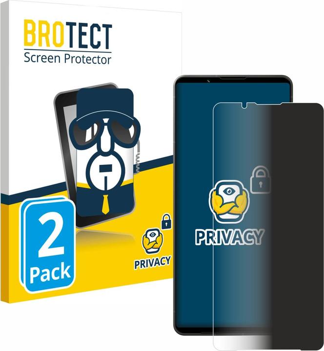 Produktbild BROTECT Sichtschutzfolie Anti-Spy Privacy Folie Blaulicht-Schutz (2 Stk., Sony Xperia 1 VI)