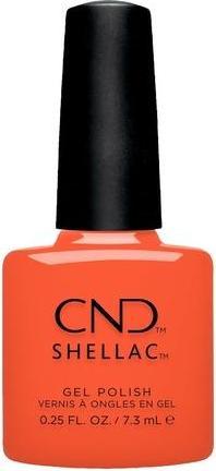 Immagine prodotto CND Shellac Ig-Night-Ed semitrasparente per effetto gelatina n. 471 Smalto UV arancione - Gleam & Gl (471 Arancione, Vernice UV gel)