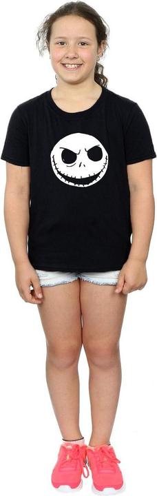 Produktbild Disney Nightmare Before Christmas Jack Skellington Face TShirt Mädchen (152, 158)