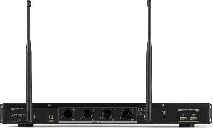 Produktbild Power Dynamics PD524 UHF draadloos microfoonsysteem met 4 microfoons
