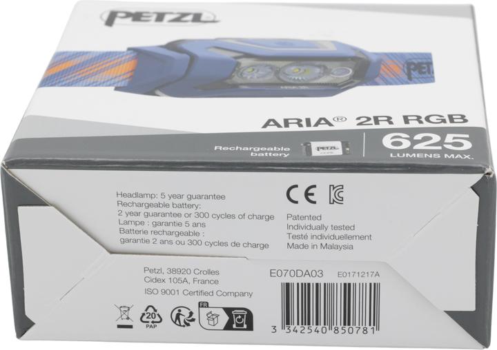 Actual product image Petzl E070DA03 Headlamp ARIA® 2R RGB blue (625 lm)