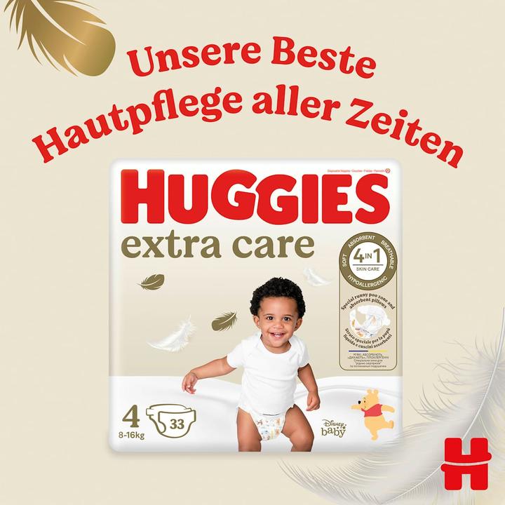Produktbild Huggies Extra Care (Gr. 4, Tragepack, 33 Stk.)