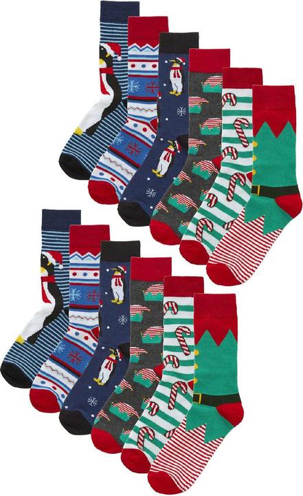 Immagine prodotto Sock Snob Calzini di Natale (confezione da 12, 39 - 45)