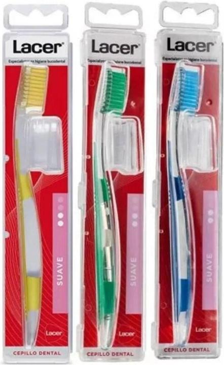 Actual product image Lacer Cepillo dental suave pack 3 (Soft, 3 x)