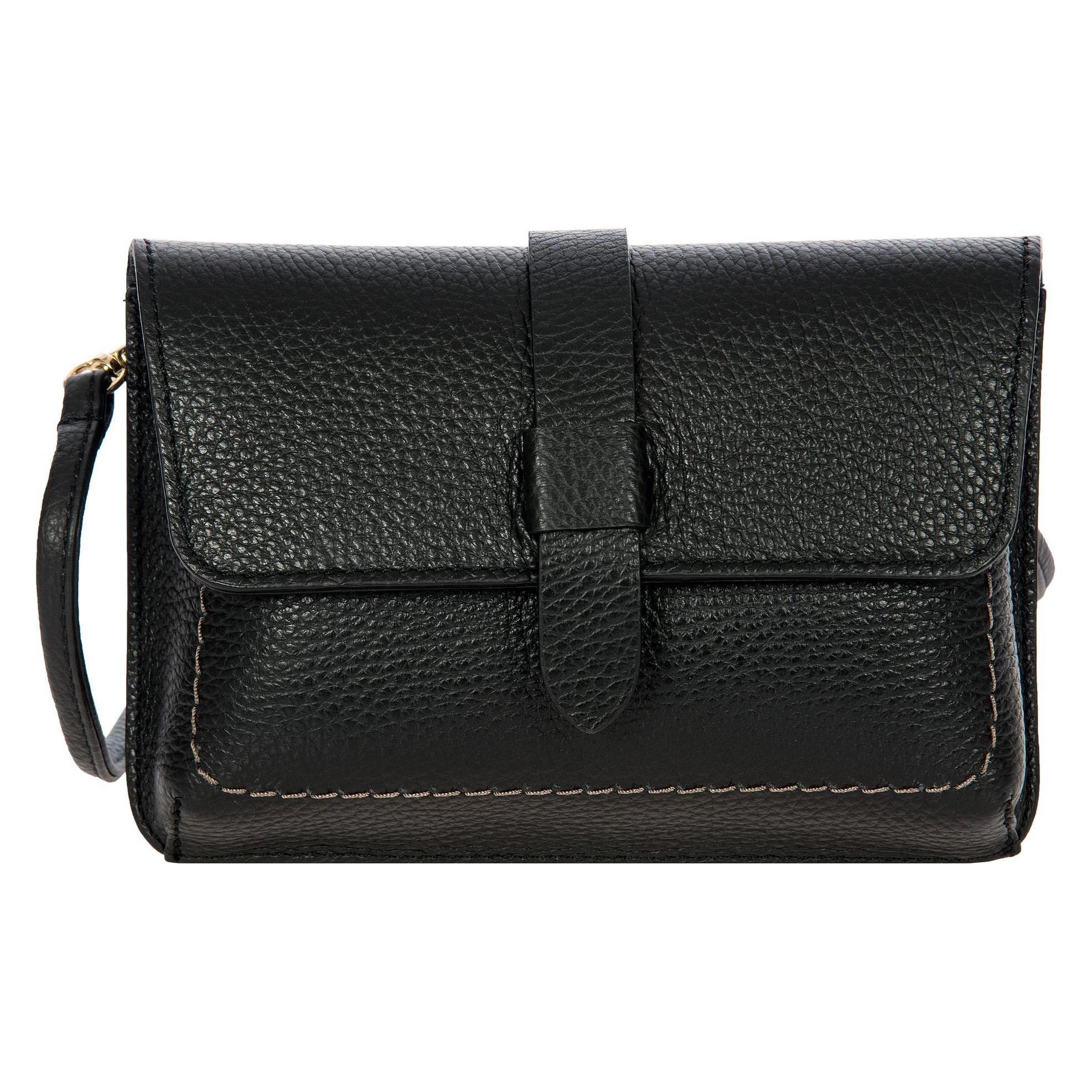 Brics, Damen, Handtasche, Gondola Garofano Umhängetasche Leder 19.5 Cm, Schwarz