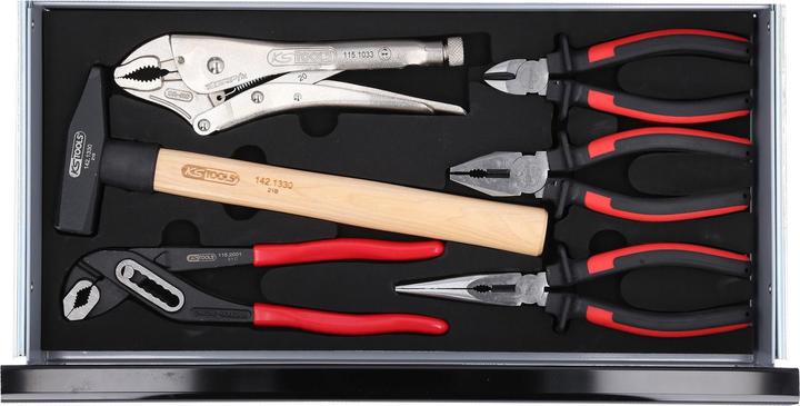 Produktbild KS Tools 1/4" + 1/2" CHROMEplus Universal-Werkzeug-Satz, GEAR, 99 Teile, Flank Traction (29 mm, 32 mm, 26 mm, 22 mm, 21 mm, 20 mm, 11 mm, 12 mm, 13 mm, 23 mm, 10  mm, 31 mm, 17 mm, 14 mm, 19 mm, 27 mm, 28 mm, 16 mm, 25 mm, 24 mm, 18 mm, 30 mm, 15 mm, 5 mm, 6 mm, 9 mm, 8 mm, 4 mm, 7 mm)