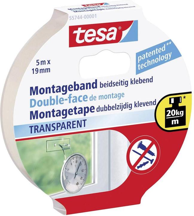 Immagine prodotto tesa Nastro di montaggio Powerbond trasparente (19 mm)