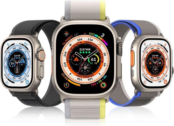Actual product image Dux Ducis Sports Strap (44 mm, 45 mm, 42 mm, 49 mm, Nylon, Apple Watch Ultra, Apple Watch Series 2, Apple Watch Series 3, Apple Watch Series 1, Apple Watch Series 4, Apple Watch Series 5, Apple Watch Series 6, Apple Watch Series 7, Apple Watch Series 8, Apple Watch Series 9, Apple Watch SE, Apple Watch Ultra 2)