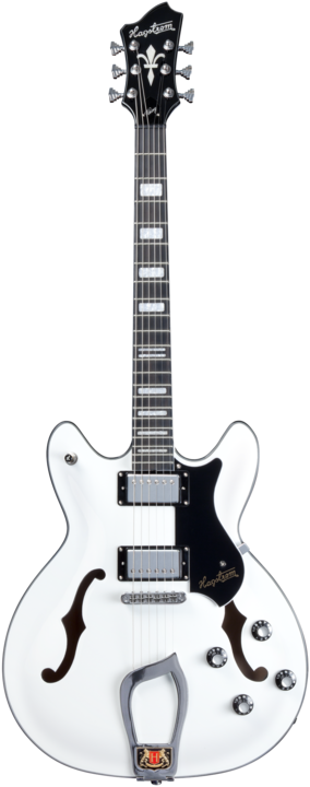 Actual product image Hagstrom Electric Guitar, Viking, White (Electric guitar, Maple)