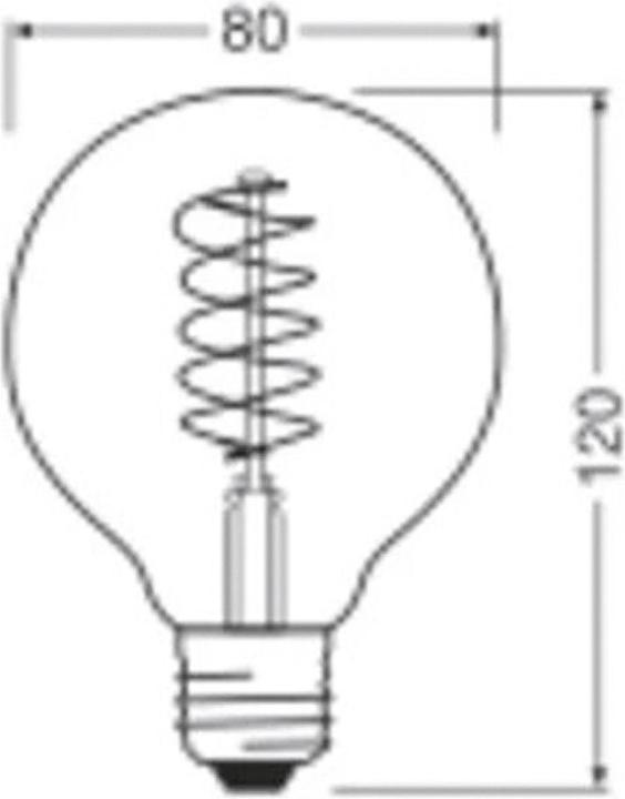 Actual product image Osram LED vintage lamp (E27, 360 lm, 1 x)