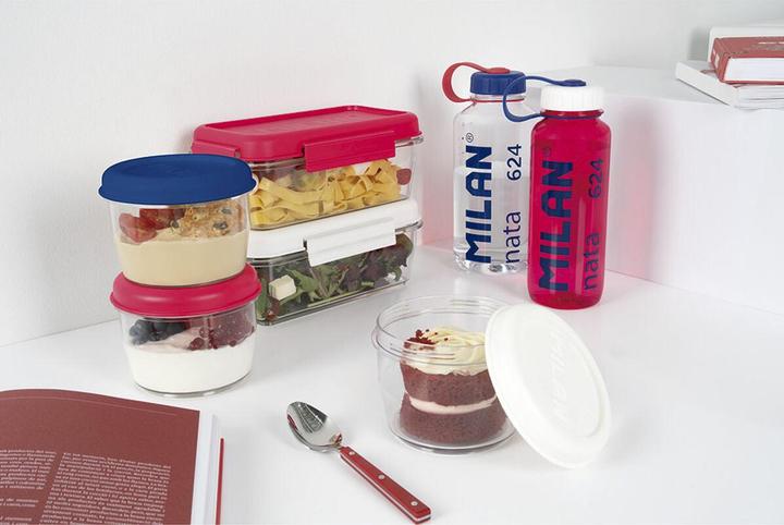 Actual product image Nata® 624 red 1,2 l rectangular hermetic tritan lunch box