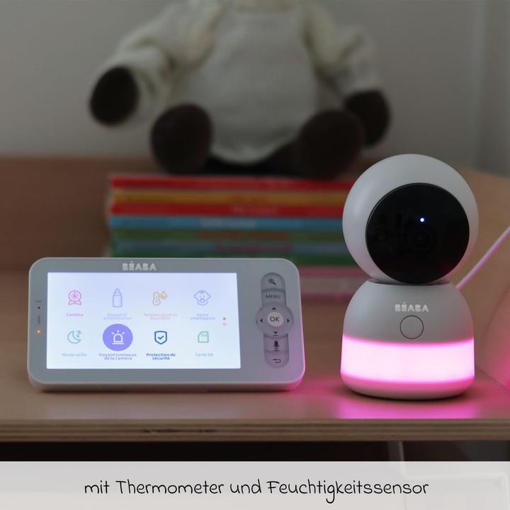 Actual product image Beaba BÃ © Aba Zen Night Light Babyfoon With Camera And App - Baby Monitor - Baby Camera With Night Light (Video & Audio, 300 m)