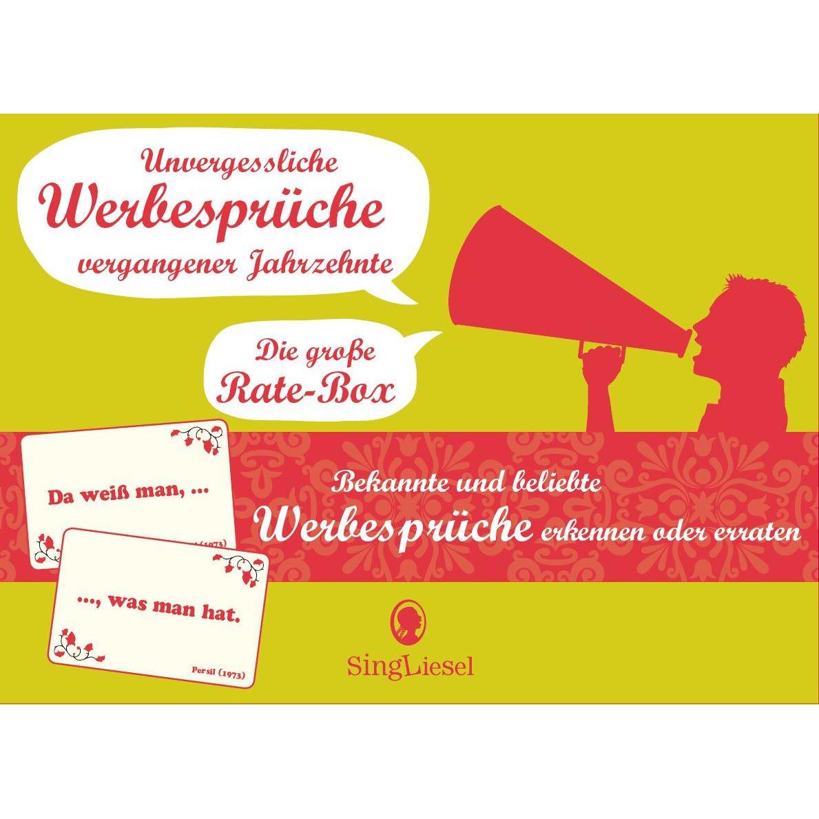 Singliesel Unvergessliche Werbesprüche vergangener Jahrzehnte (Deutsch)