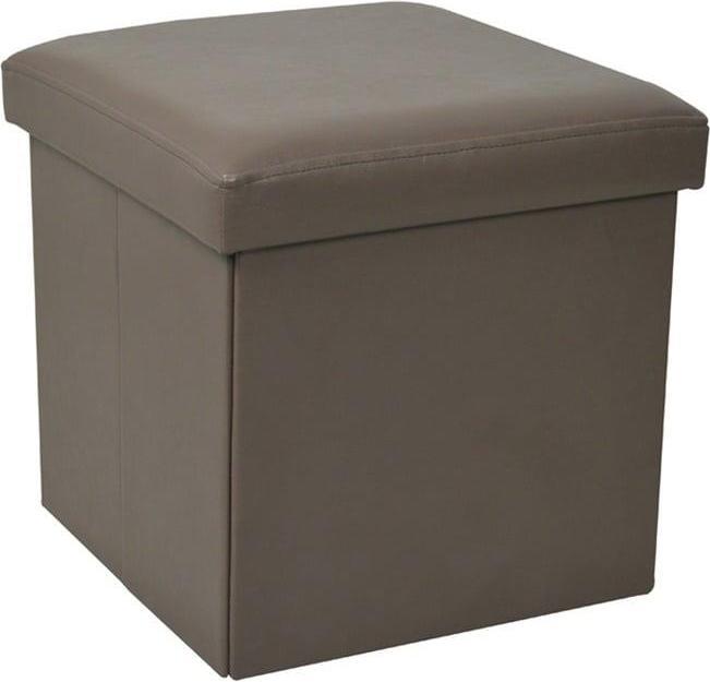 Actual product image Domoletti Pouf XYF1368B, grey, 38 cm x 38 cm x 38 cm