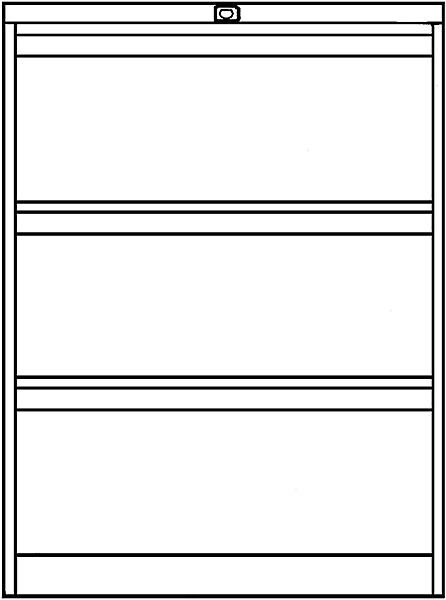 Actual product image Bisley Eco (80 x 62.5 x 101.5 cm)