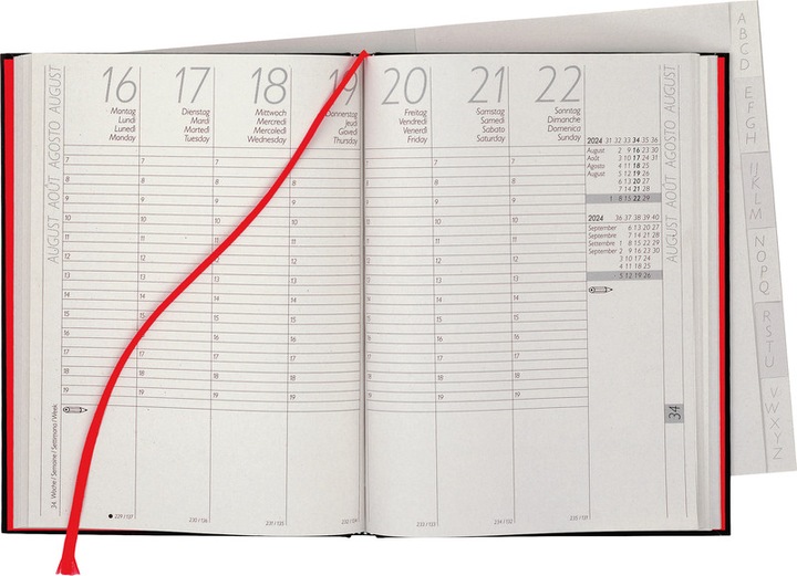 Produktbild Biella Geschäftsagenda (15 x 20 cm, Deutsch, Französisch, Italienisch, Englisch)