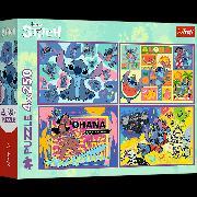 Actual product image Trefl Puzzle 4 x 250 - Disney Lilo&Stitch (250 pieces)