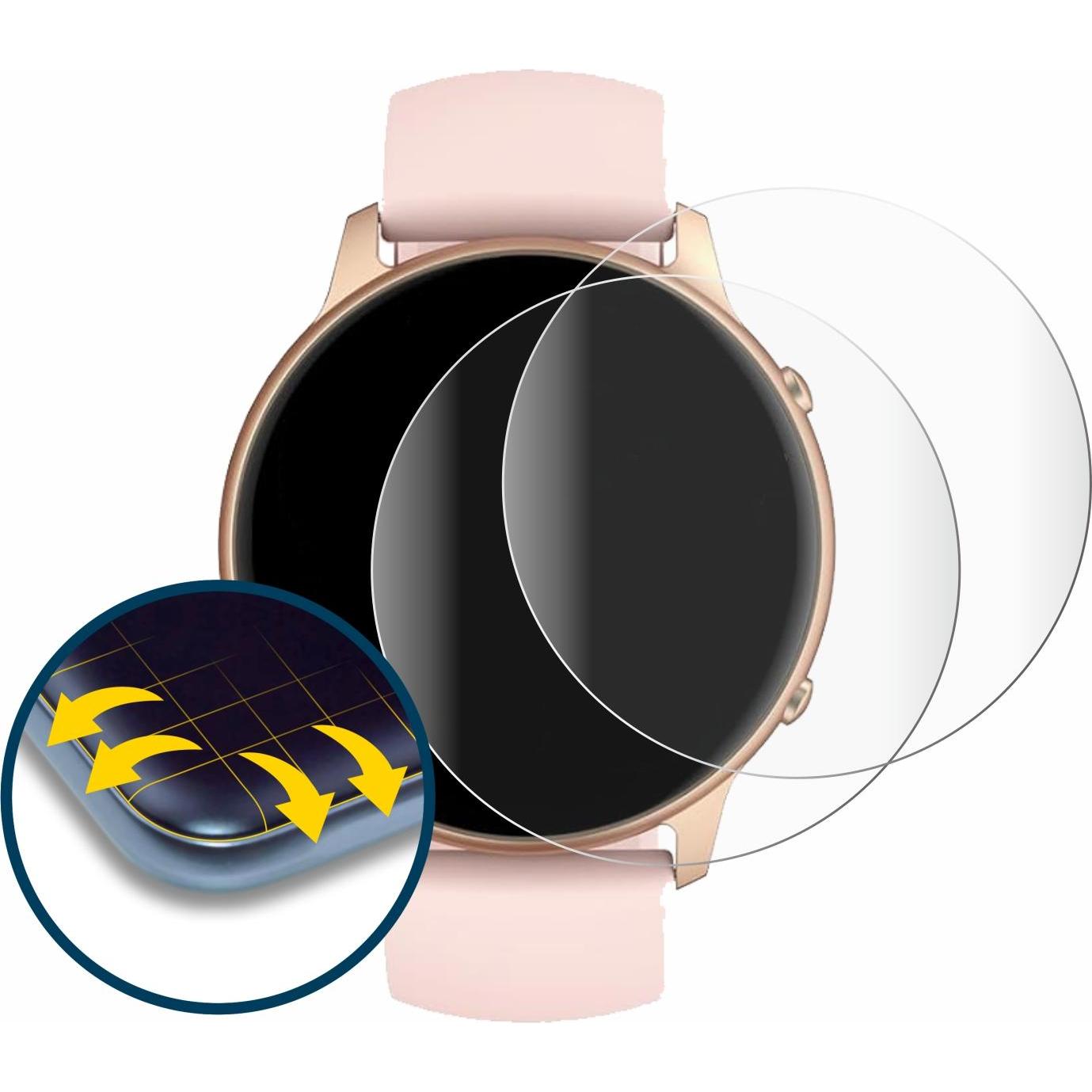 Thumbnail - BROTECT Fullscreen Schutzfolie Displayschutz Folie Klar Transparent, Smartwatch Schutzfolie, Transparent
