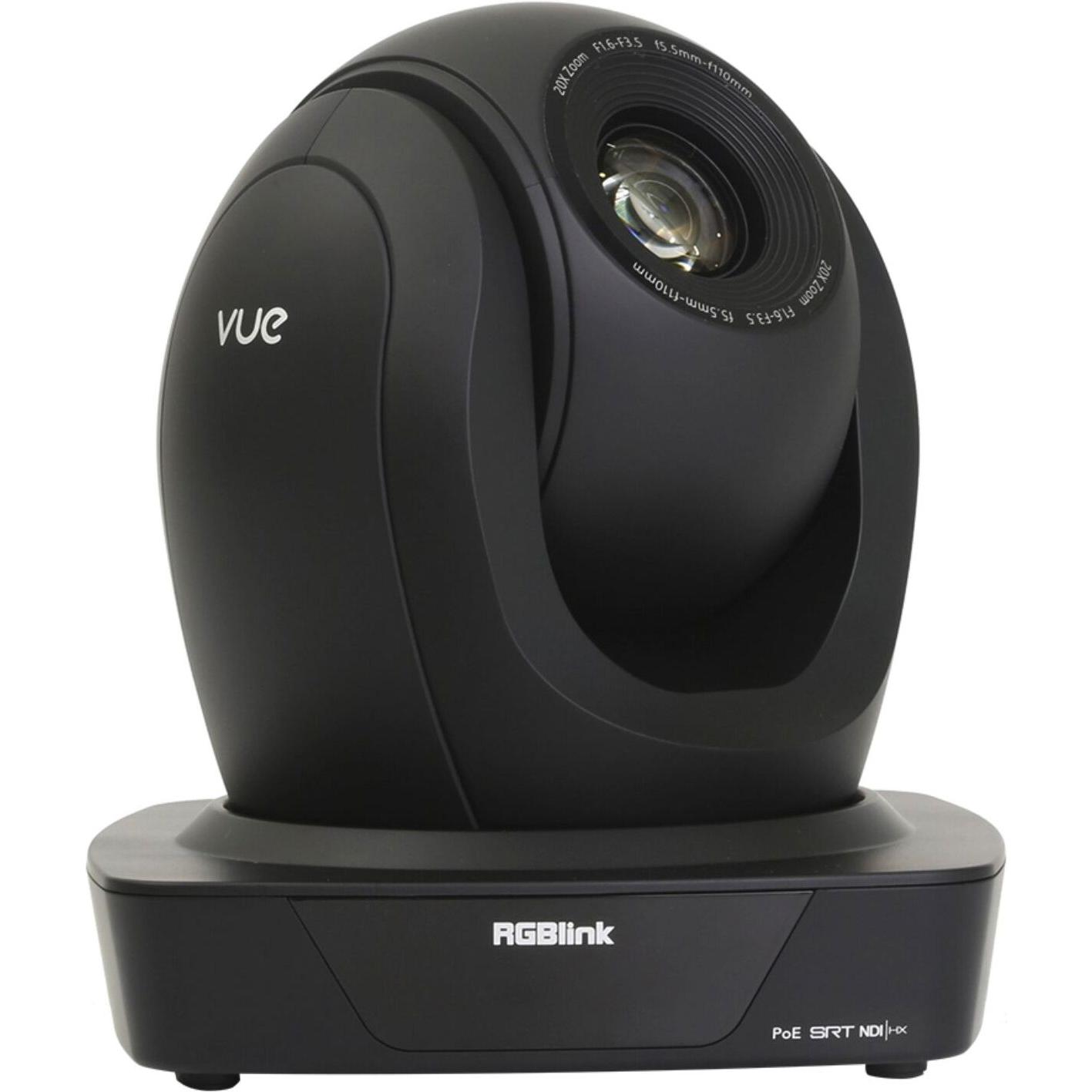 RGBlink VUE NDI PTZ Camera 20x (1920 x 1080 Pixels), Netzwerkkamera, Schwarz