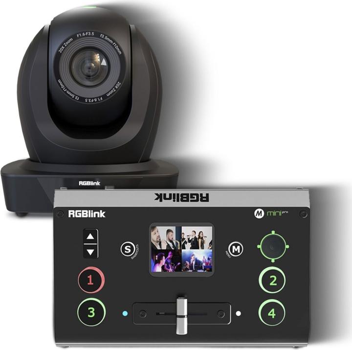 Produktbild RGBlink PTZ VUE 20x & Switch Pro Bundle VUE 20x and Mini Pro (1920 x 1080 Pixels)