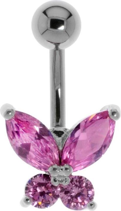 Image du produit Bijouteria Piercing nombril (Acier inoxydable, Laiton, Cristallin)