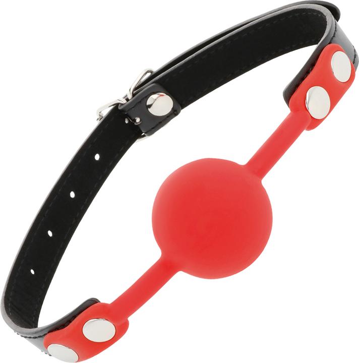 Actual product image Darkness Ball Silicone Gag Red