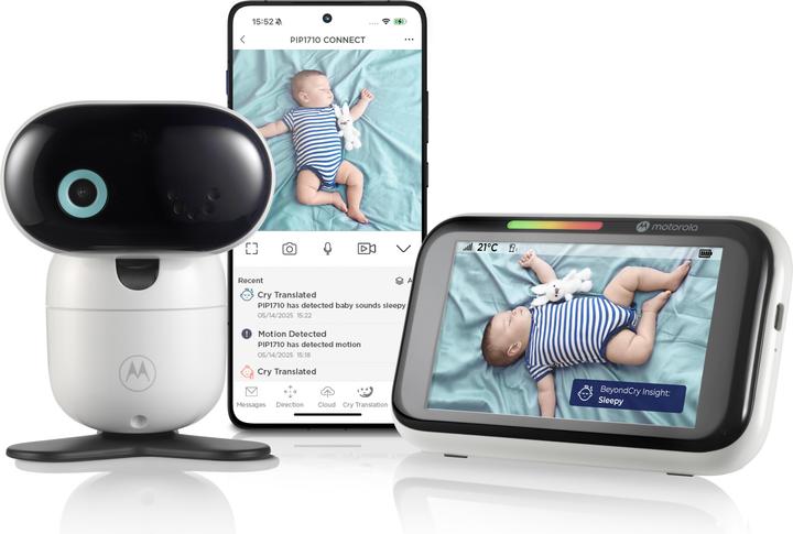 Motorola PIP1710 Connect 5 Schwenk- u. Neigbar (Babyphone mit Kamera, 300 m)
