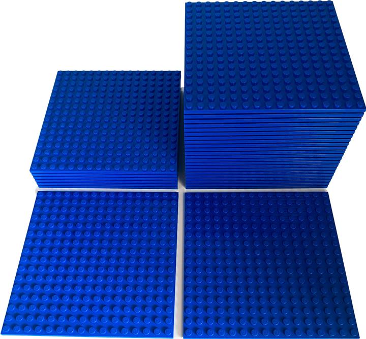 LEGO 16x16 Building Plate Blue - 1 piece - Blue 91405 (91405, LEGO Accessories)