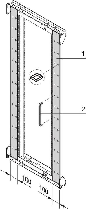 Produktbild Schroff SCHWENKRAHM.BLENDE 33HE SYM.