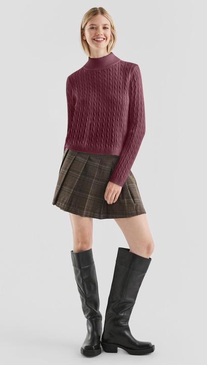 Produktbild s.Oliver Strickpullover Pullover mit Zopfmuster (S)