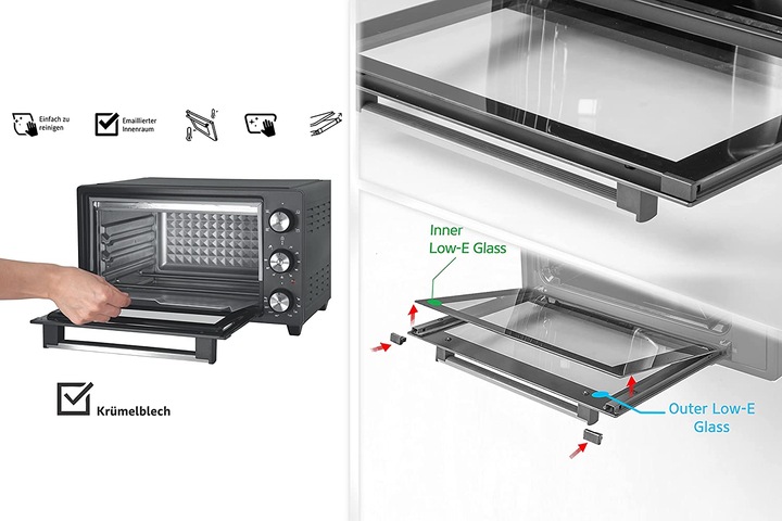 Produktbild Icqn Minibackofen 20L