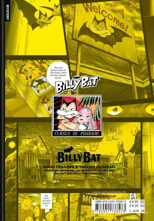 Produktbild Billy Bat 20 (Deutsch, Naoki Urasawa, Takashi Nagasaki, 2018)