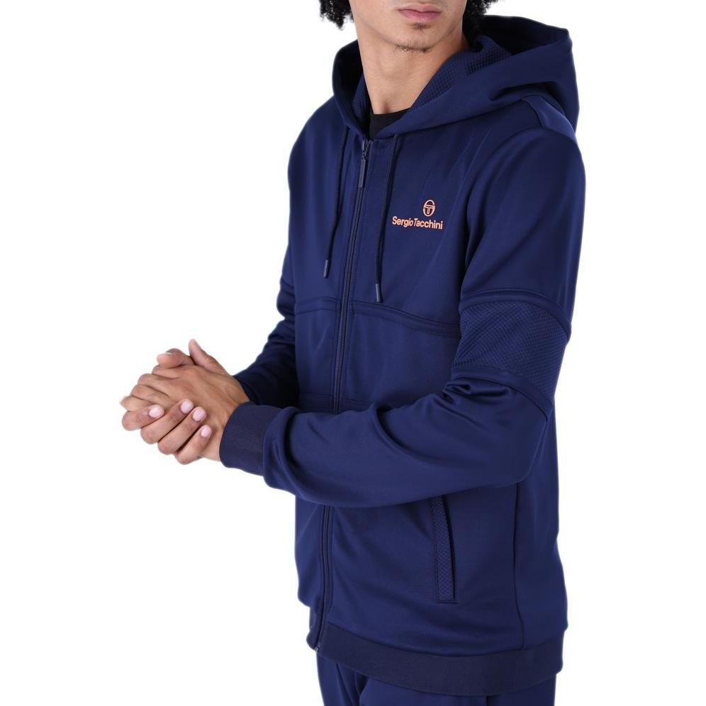 Thumbnail - Sergio Tacchini, Herren, Pullover, sweatjacke it kapuze dihon tracktop, Blau, (M)