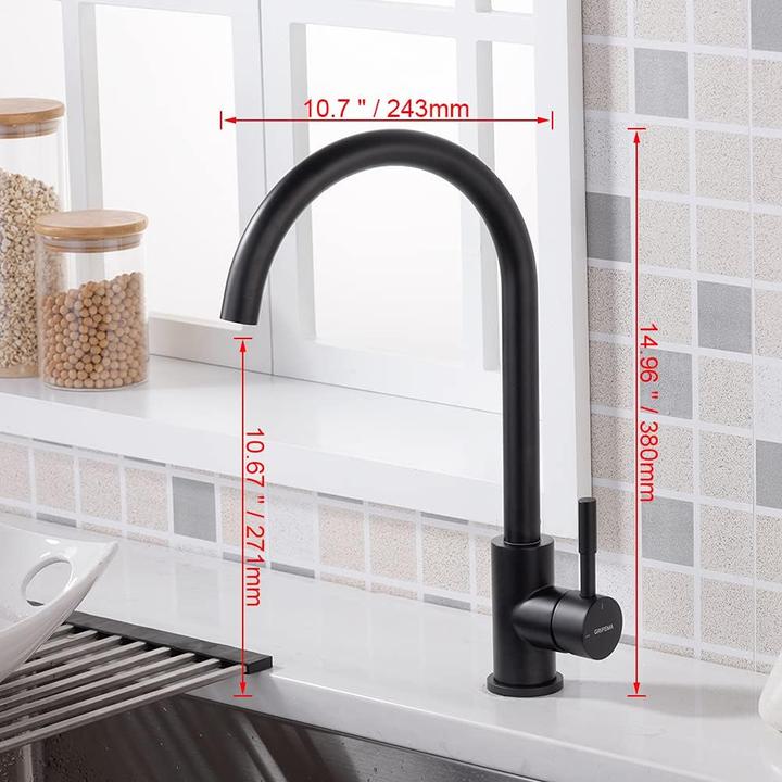 Produktbild Grifema Wassersparende Küchenarmatur mit 360° Drehung