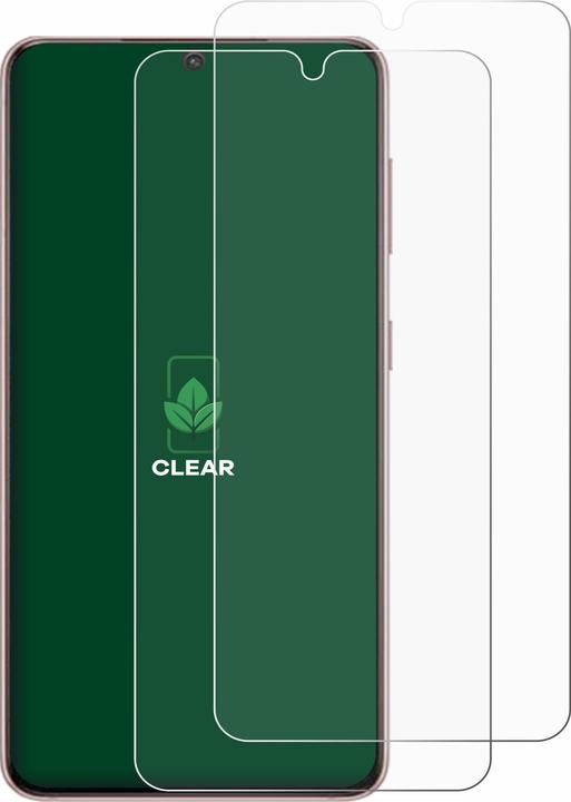Produktbild ScreenLeaf Schutzfolie nachhaltiger Displayschutz Displayschutzfolie Folie Klar Transparent (2 Stück, Samsung Galaxy S21 5G)