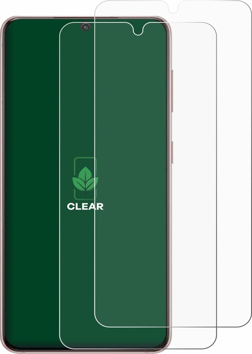 Actual product image ScreenLeaf Protective film sustainable screen protector screen protector film clear transparent (2 Piece, Samsung Galaxy S21 5G)