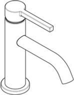 Produktbild Kludi Waschtisch-EHM NOVA FONTE PURA75 mit Push-Open mattschwarz