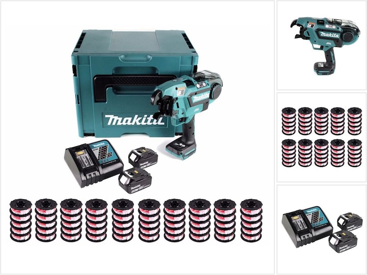 Produktbild Makita DTR 180 RTJ Akku Bewehrungsverbinder 18V Brushless mit 2x 5,0 Ah Akku und Lader im Makpac + 2