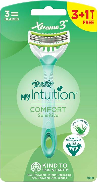 Produktbild Wilkinson My Intuition Xtreme3 Comfort Sensitive Disposable Women'S Shavers 4Pcs
