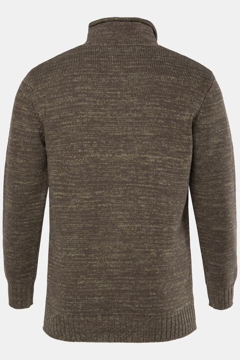 Produktbild JP1880 Pullover, TwoTone-Grobstrick, Stehkragen, bis 7 XL (7XL)
