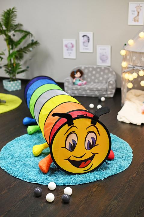 Actual product image Knorrtoys Play tunnel "Colourful" caterpillar