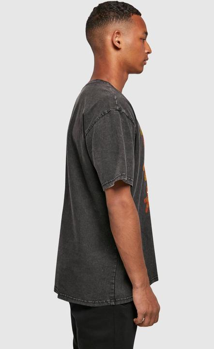 Produktbild Absolute Cult Marvel Universe - Christmas Gingerbread Avengers Acid Washed Oversized Tee - 114695 (L)