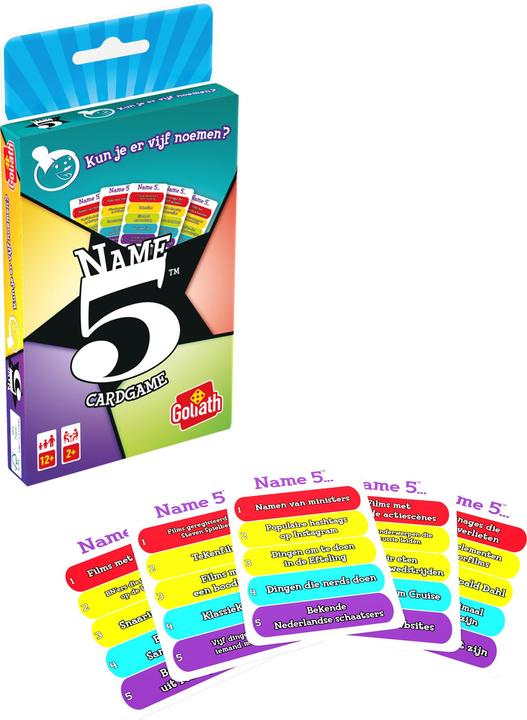 Produktbild Goliath Toys Nennen Sie 5 NL-Kartenspiel (2 - 5 Spieler)