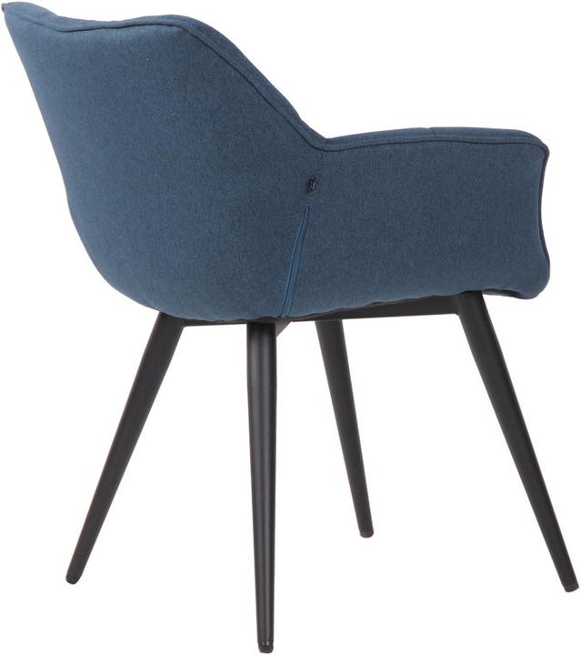 Actual product image Swisshandel24 Roseville Dining Chair Fabric, Blue